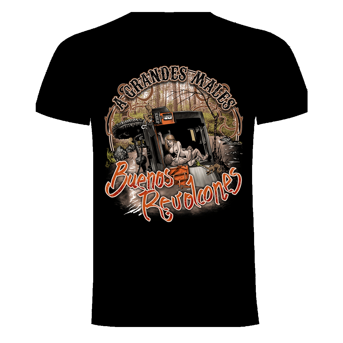 CAMISETA A GRANDES MALES BUENOS REVOLCONES (JEEP)