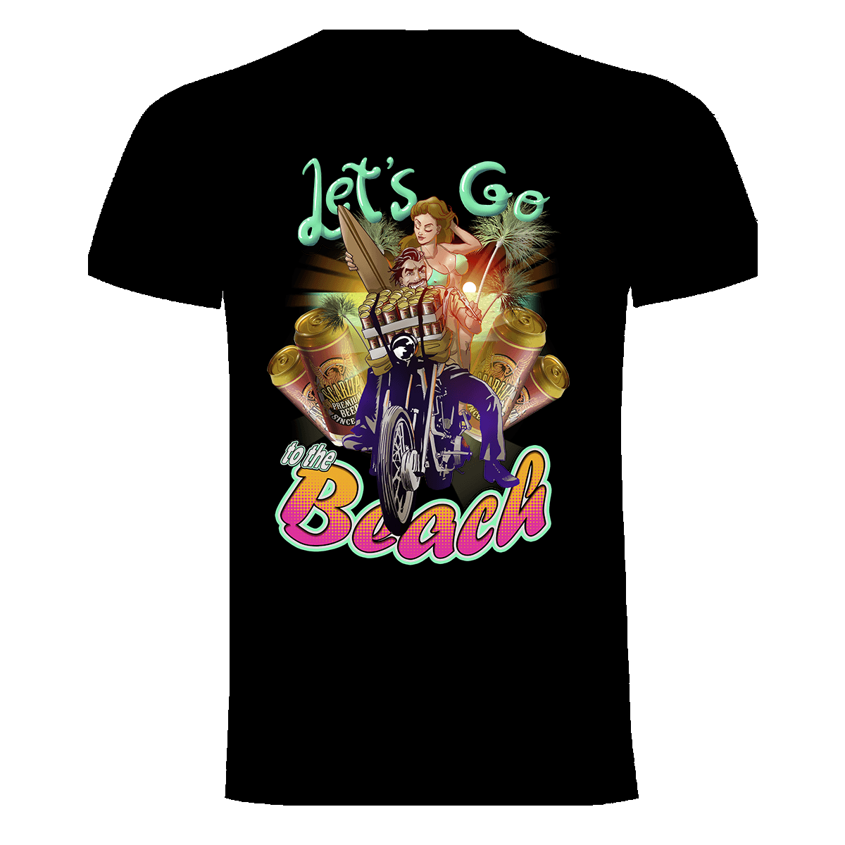 CAMISETA LET'S GO TO THE BEACH