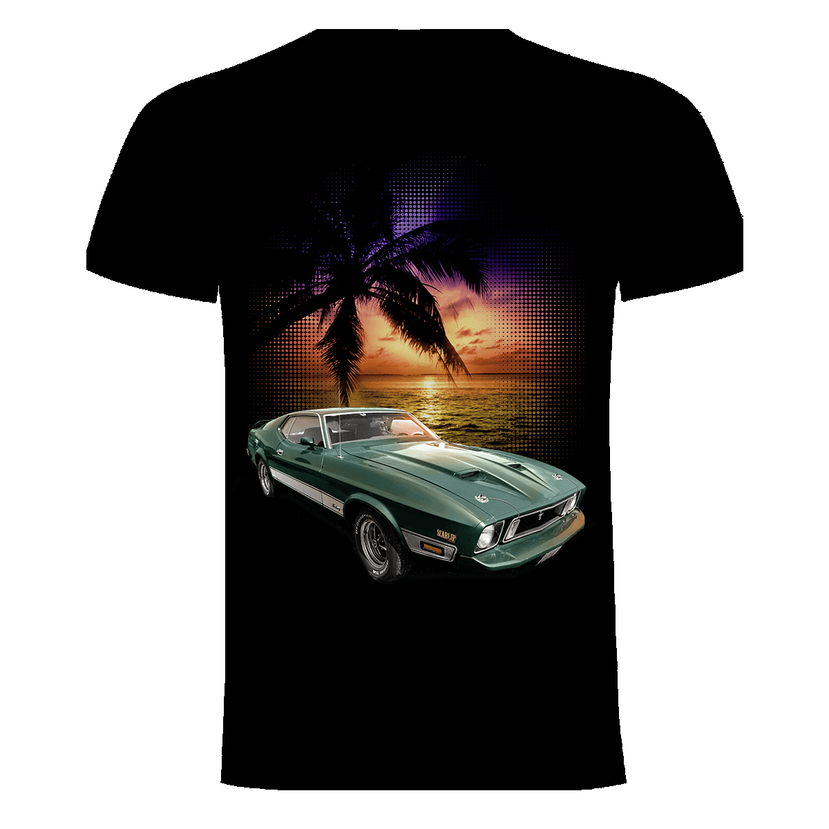 CAMISETA GREEN MUSTANG FRONTAL