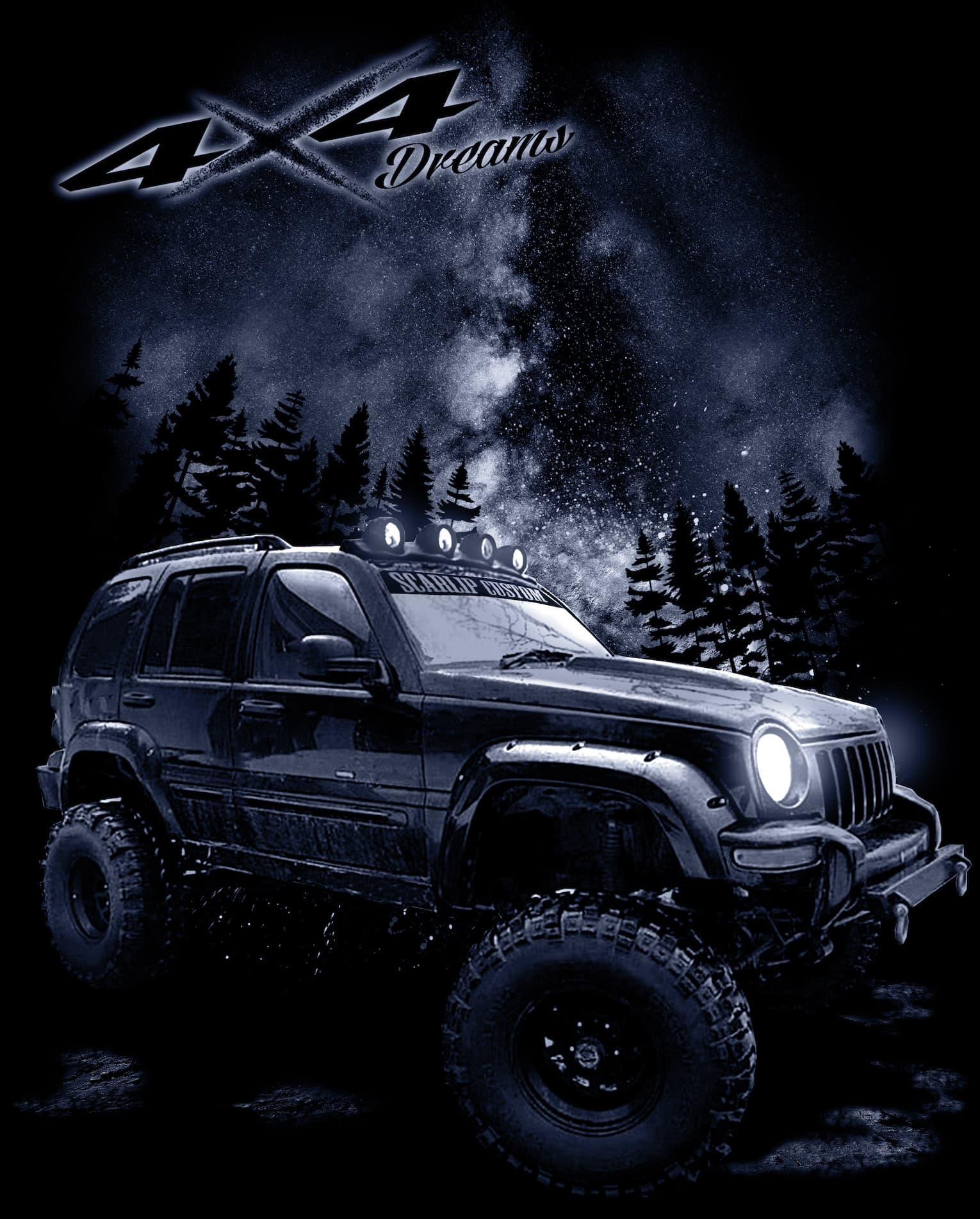 CAMISETA DREAMS 4X4 JEEP KJ