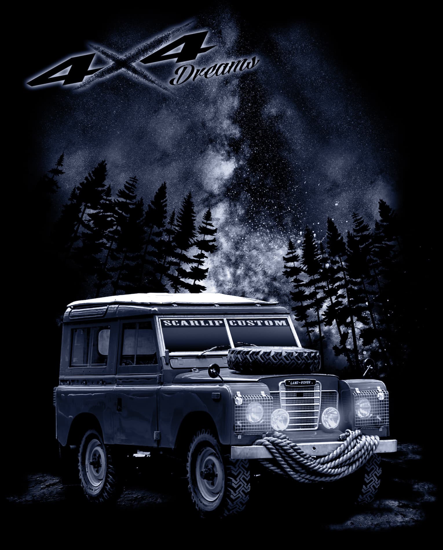 CAMISETA DREAMS 4X4 LAND ROVER SERIE 3