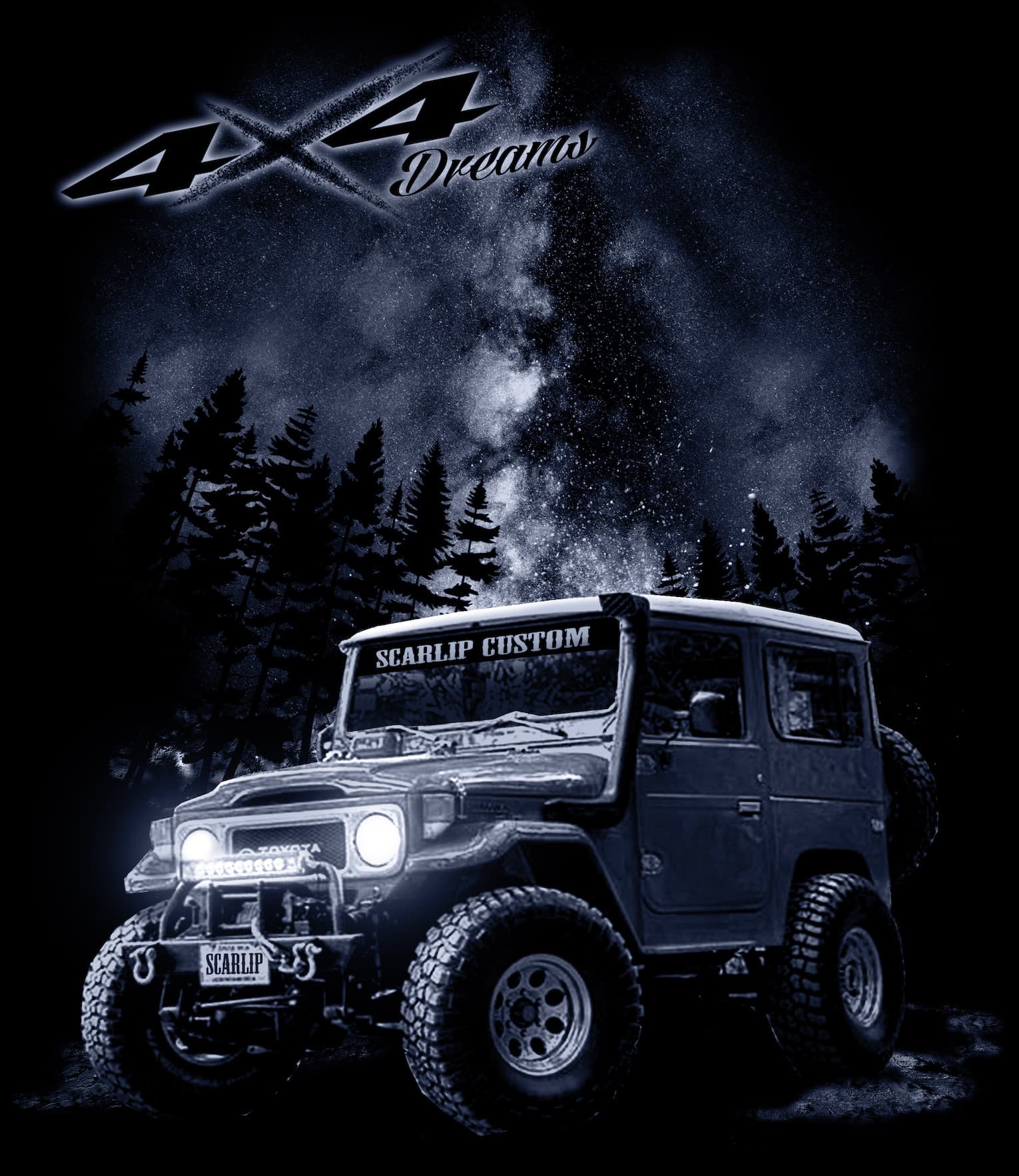 CAMISETA DREAMS 4X4 TOYOTA LAND J40