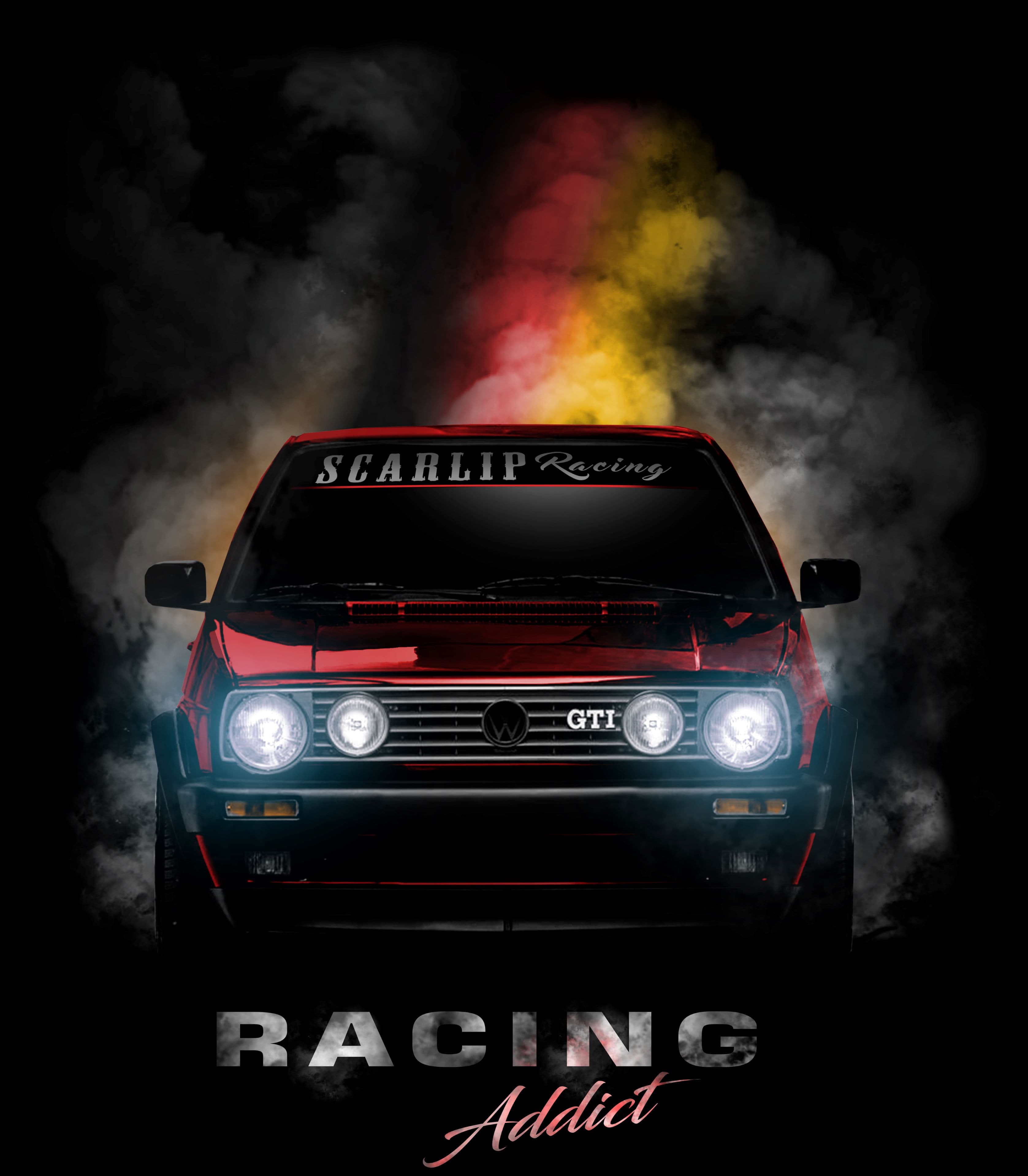 CAMISETA VW GOLF MK2 (4FAROS)