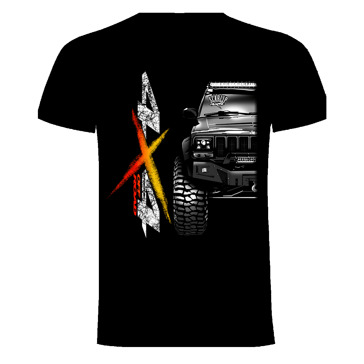 CAMISETA 4X4 OFF ROAD JEEP CHEROKEE XJ