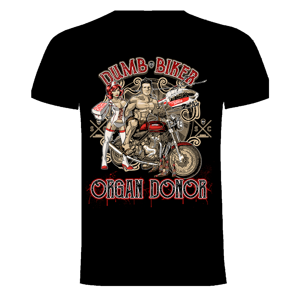 CAMISETA DUMB BIKER, ORGAN DONOR
