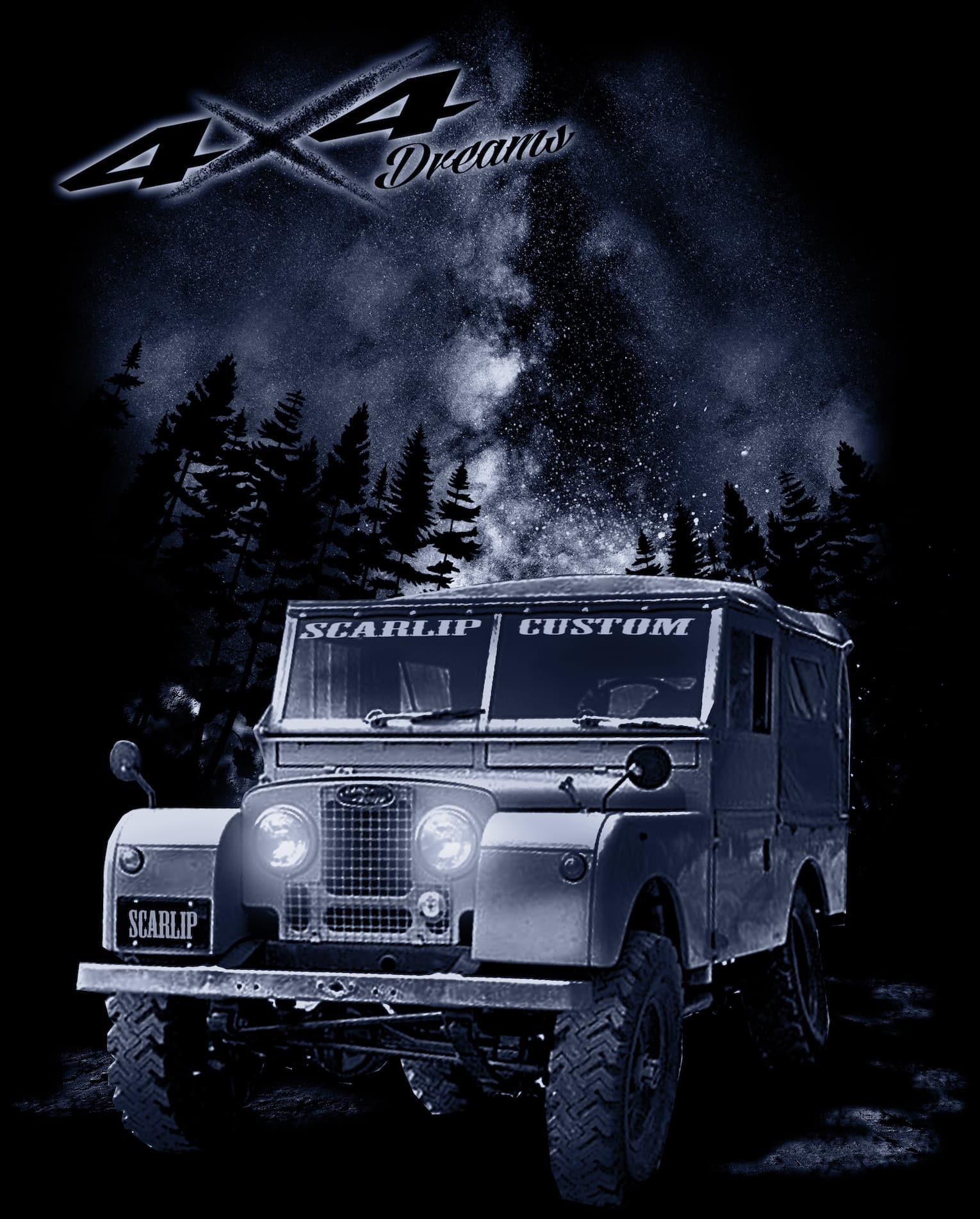 CAMISETA DREAMS 4X4 LAND ROVER SERIE 1