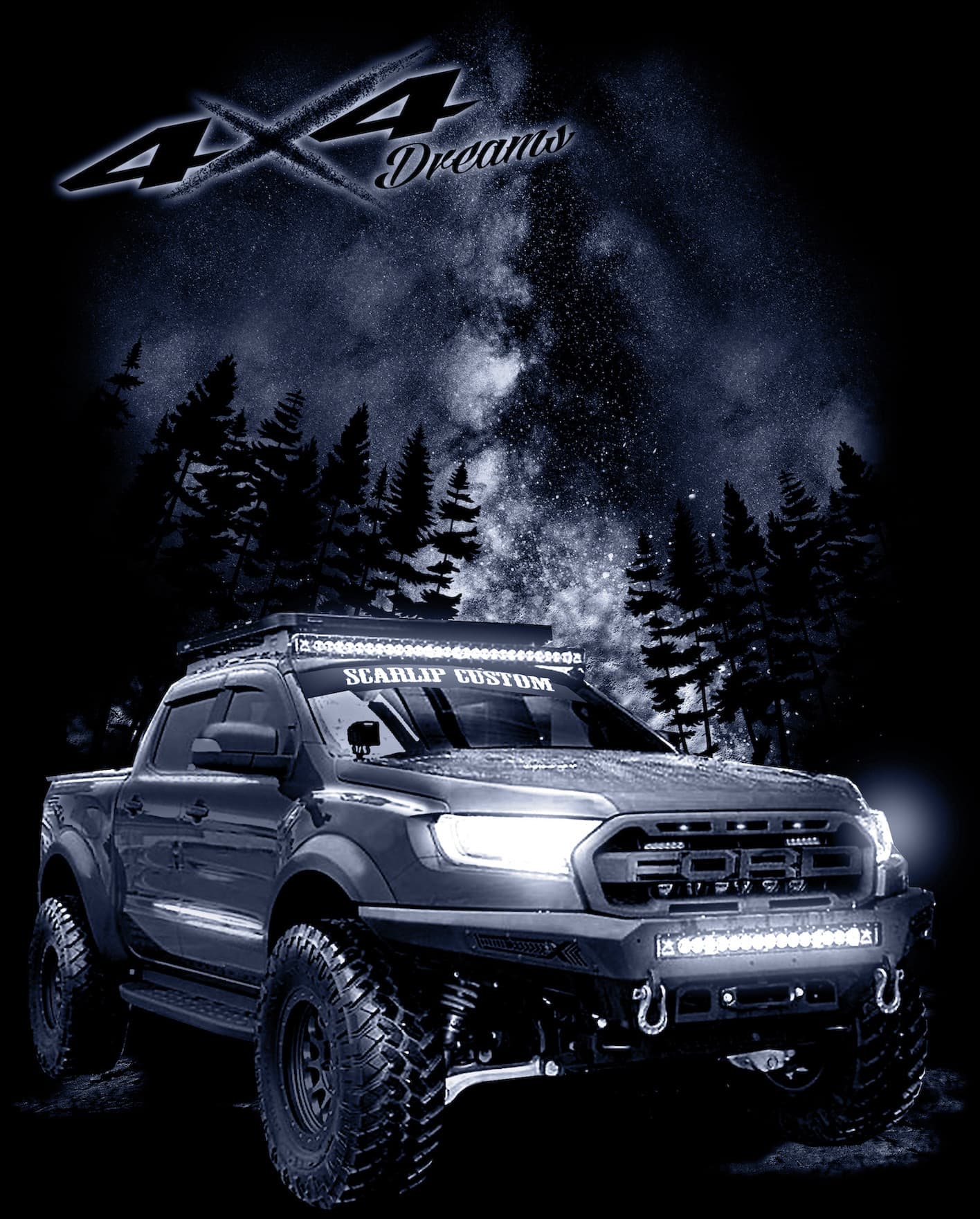 CAMISETA DREAMS 4X4 FORD RANGER RAPTOR