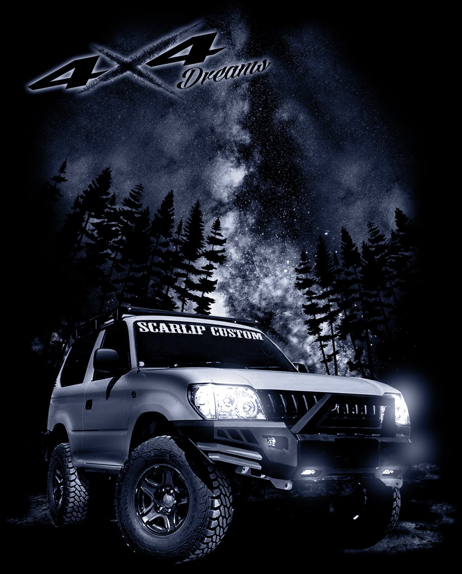 CAMISETA DREAMS 4X4 TOYOTA KZJ195