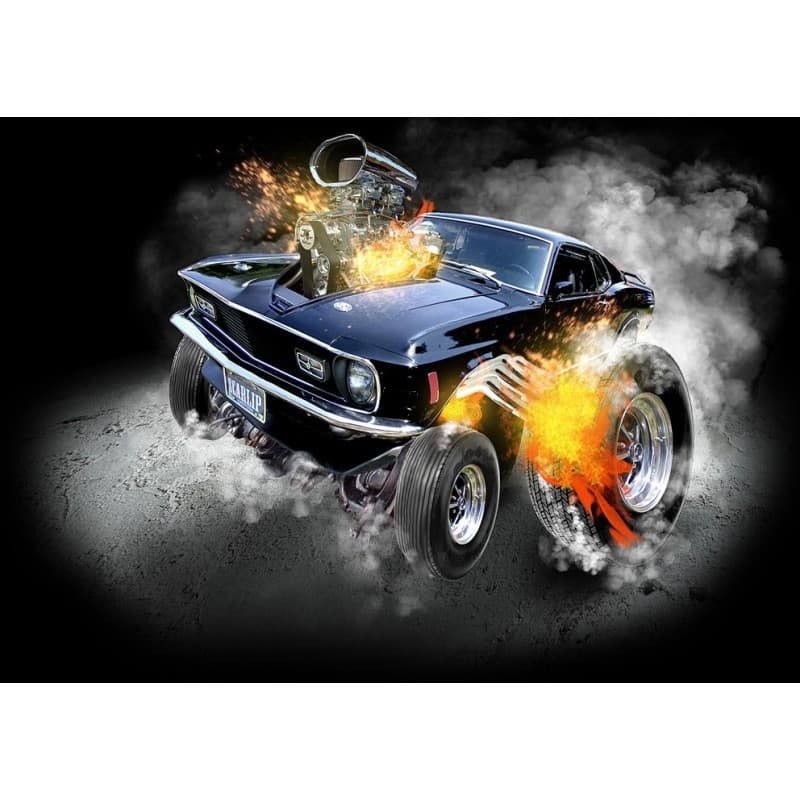 CAMISETA MUSTANG CARTOON