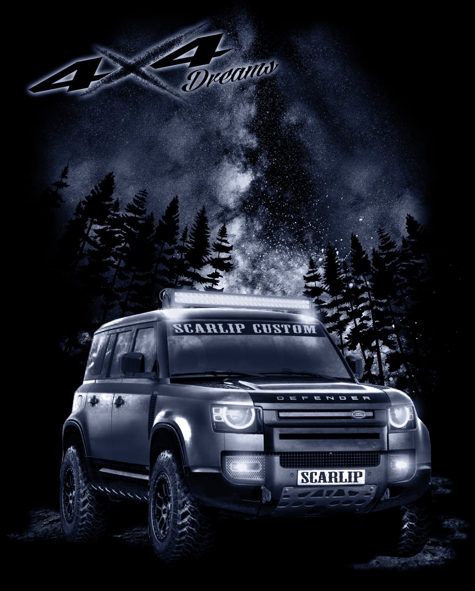 CAMISETA DREAMS 4X4 LAND ROVER DEFENDER NEW