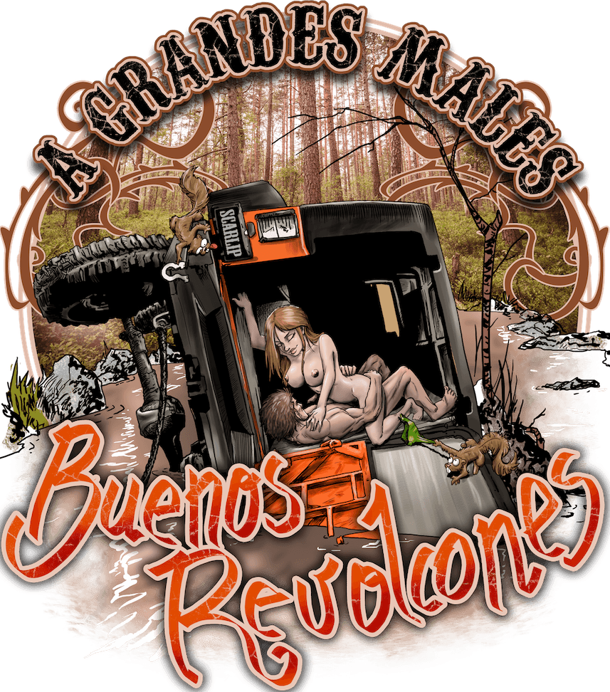 CAMISETA A GRANDES MALES BUENOS REVOLCONES (JEEP)