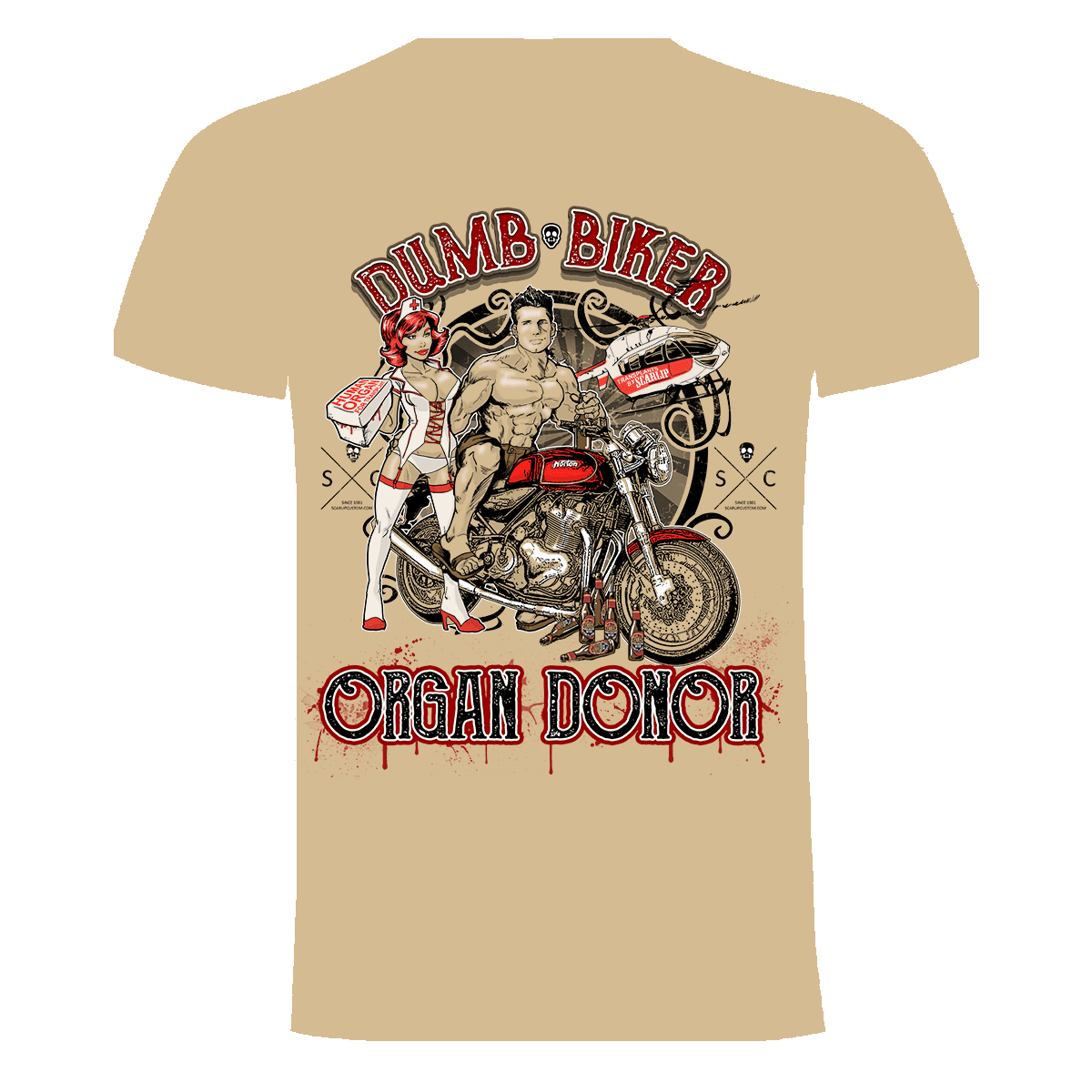 CAMISETA DUMB BIKER, ORGAN DONOR