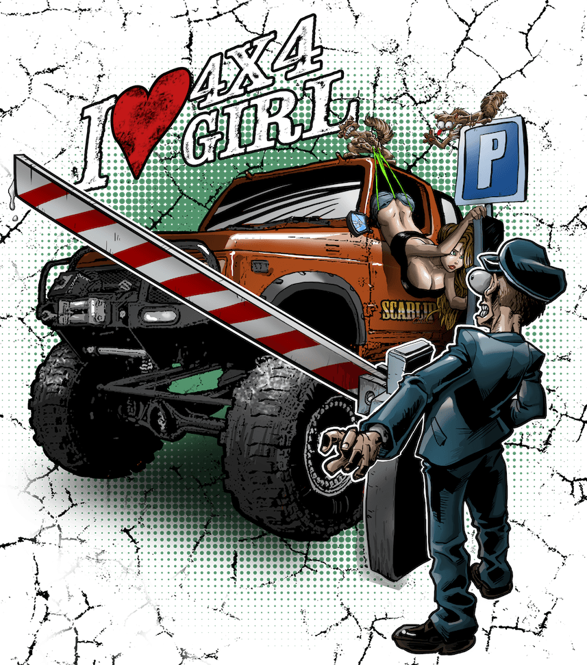 CAMISETA I LOVE 4X4 GIRL (SAMURAI)