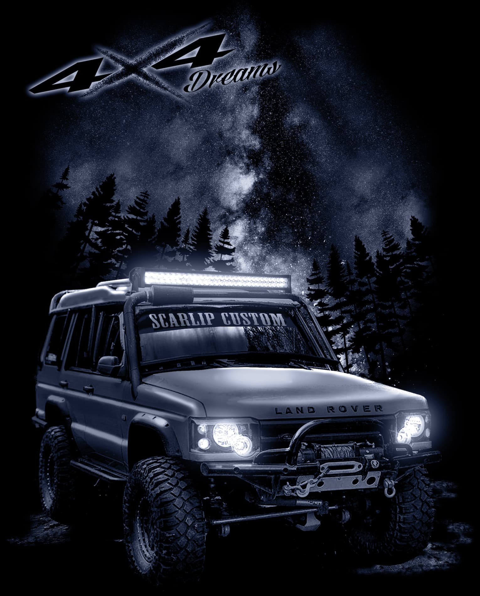 CAMISETA DREAMS 4X4 LAND ROVER DISCOVERY 2