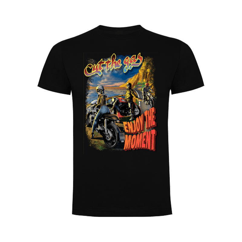 CAMISETA CUT THE GAS ENJOY THE MOMENT