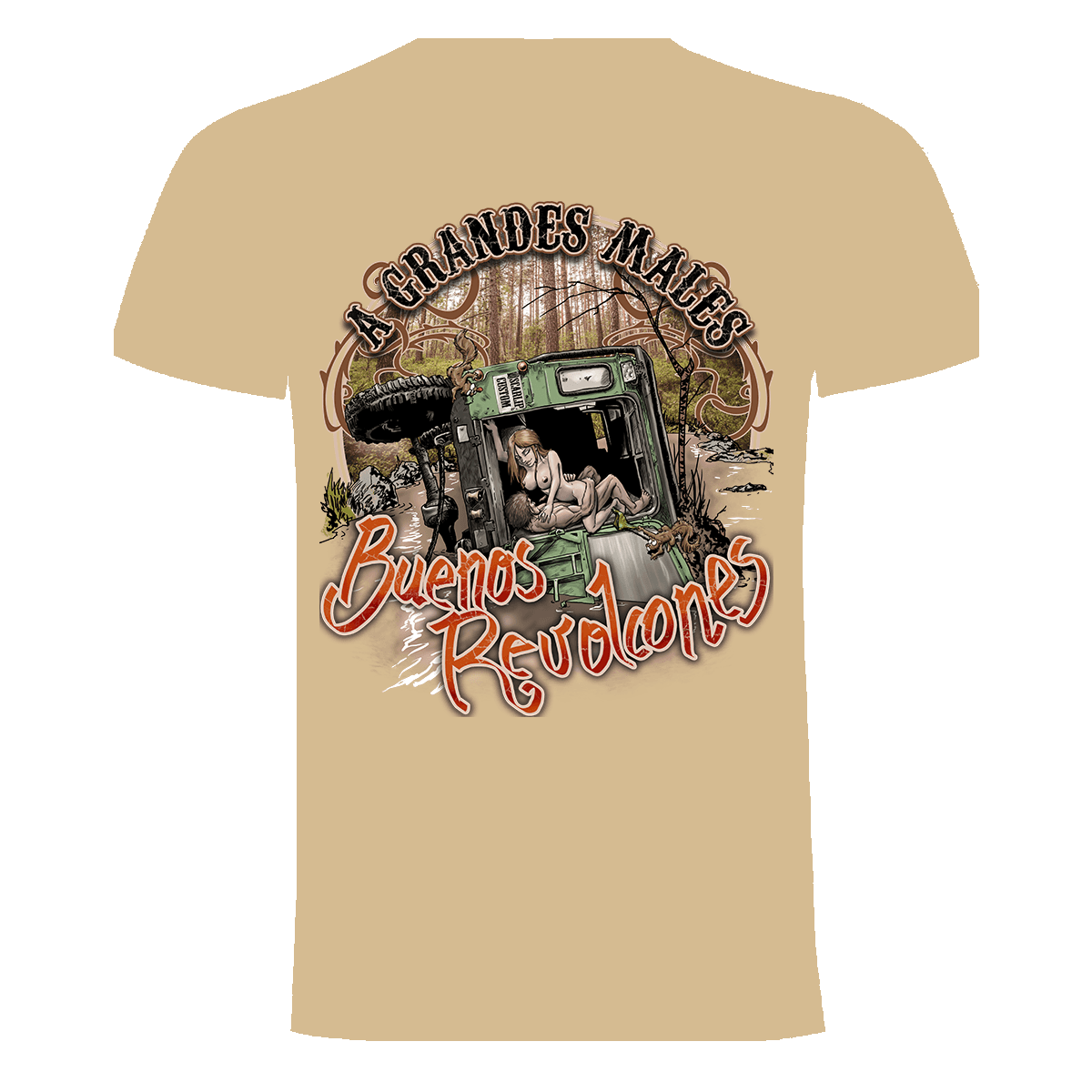 CAMISETA A GRANDES MALES BUENOS REVOLCONES (DEFENDER)