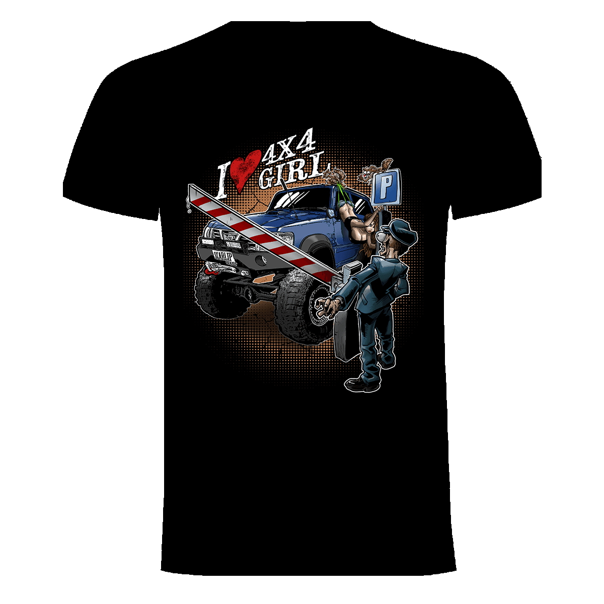 CAMISETA I LOVE 4X4 GIRL (SAMURAI)