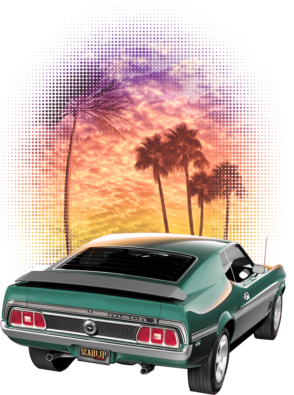 CAMISETA GREEN MUSTANG BACK