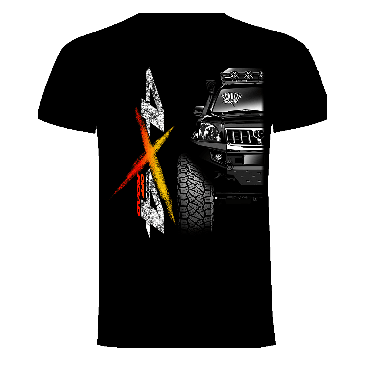 CAMISETA 4X4 OFF ROAD TOYOTA LAND CRUISER KDJ120