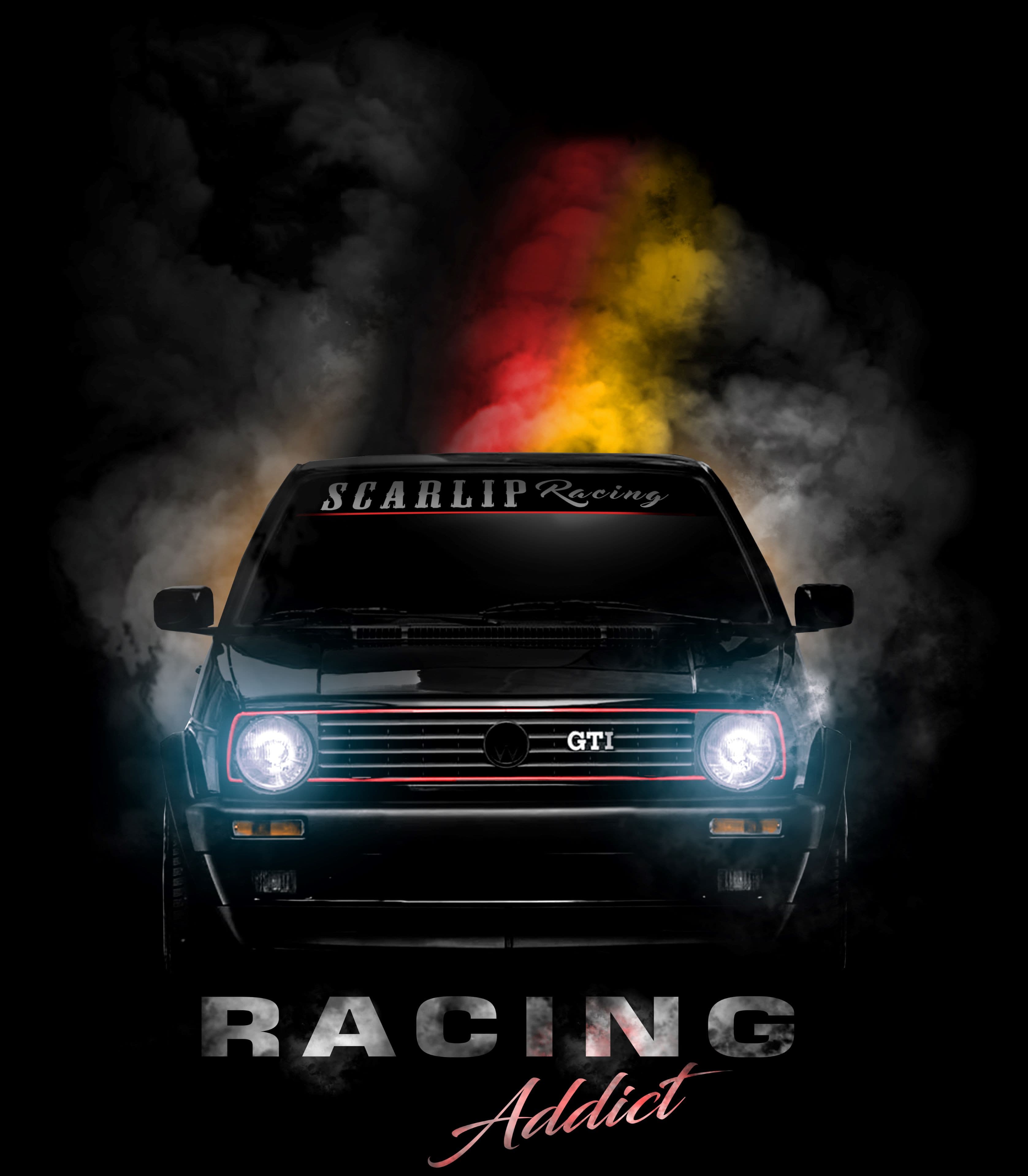 CAMISETA VW GOLF MK2 (2FAROS)