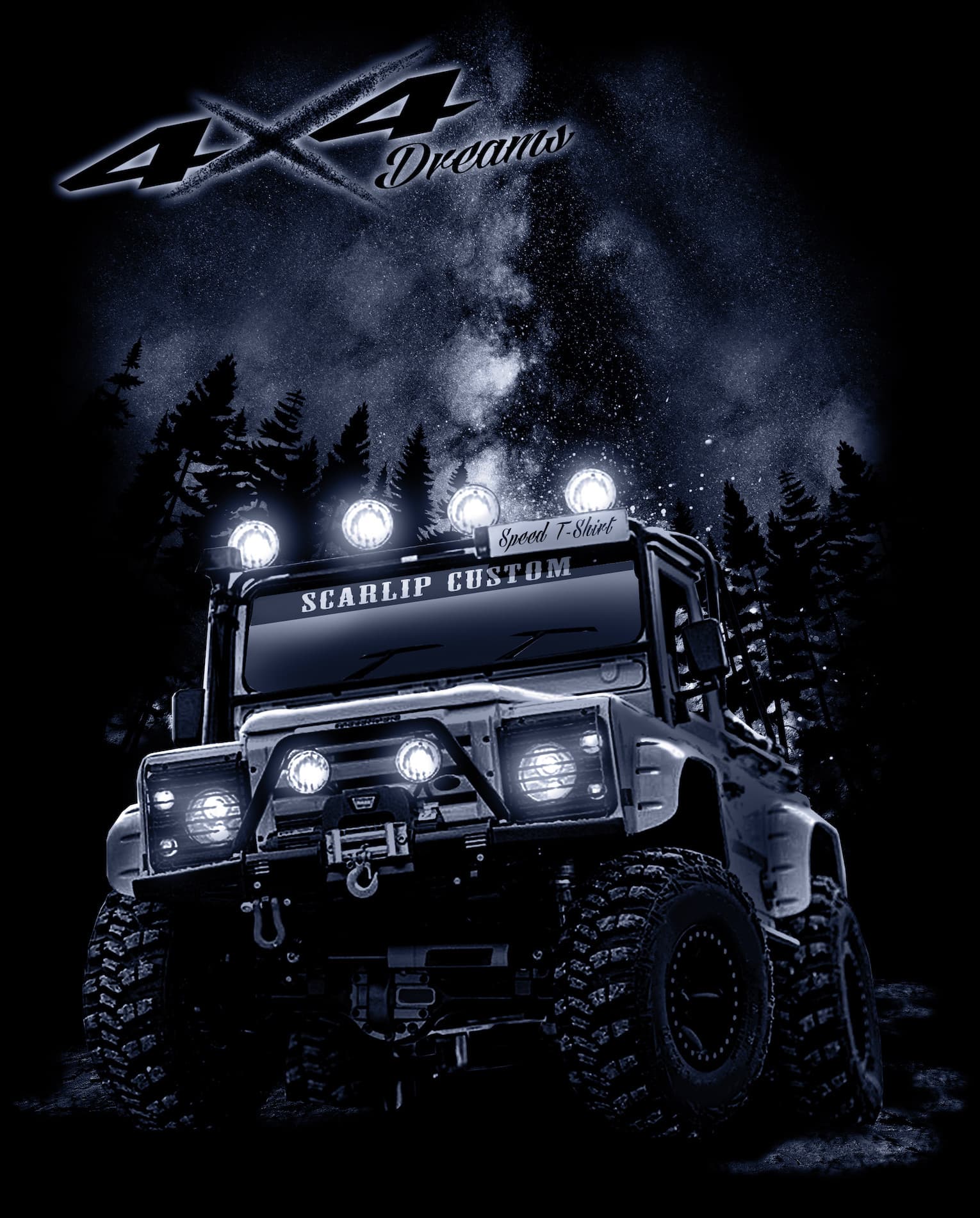 CAMISETA DREAMS 4X4 LAND ROVER DEFENDER