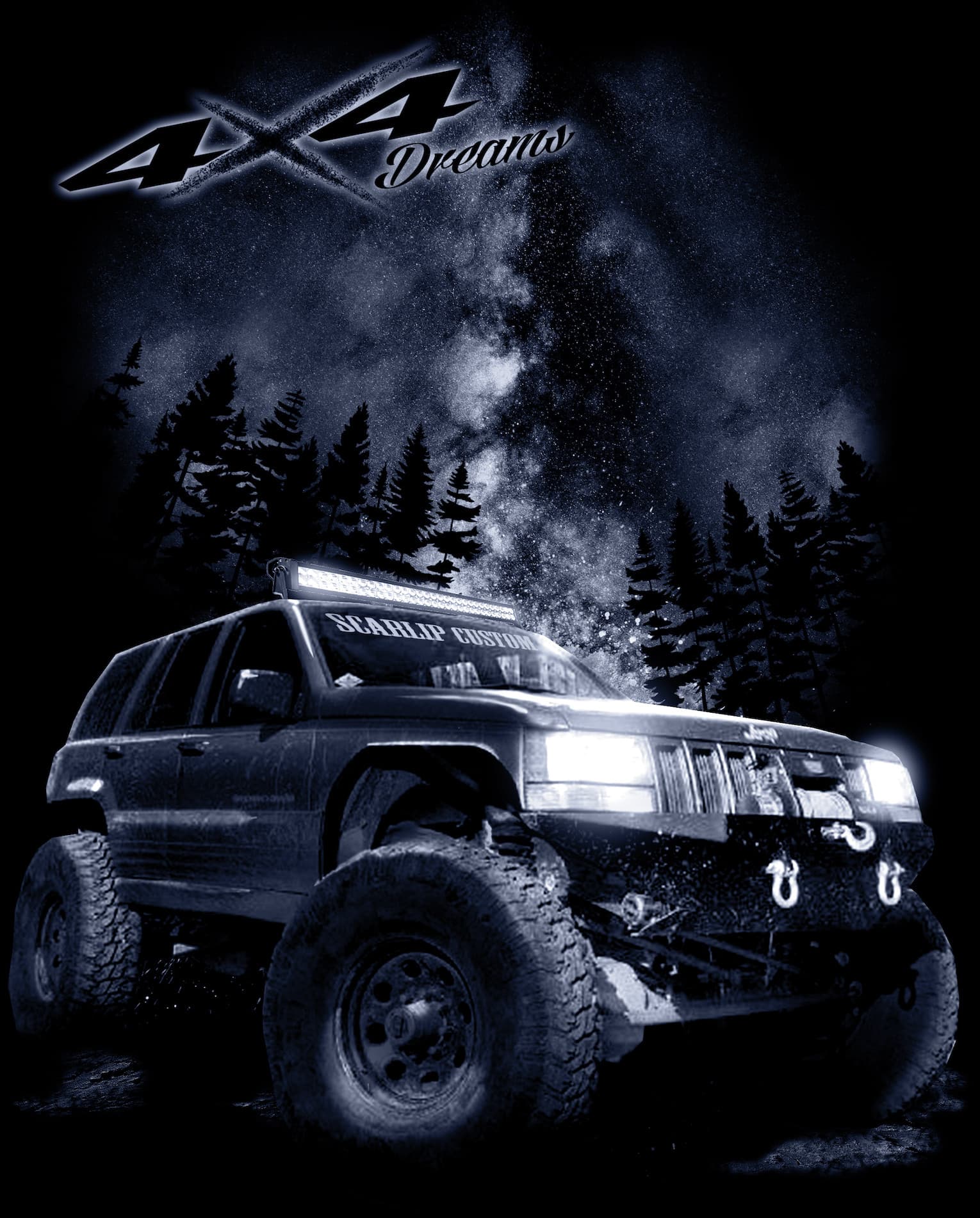 CAMISETA DREAMS 4X4 JEEP ZJ
