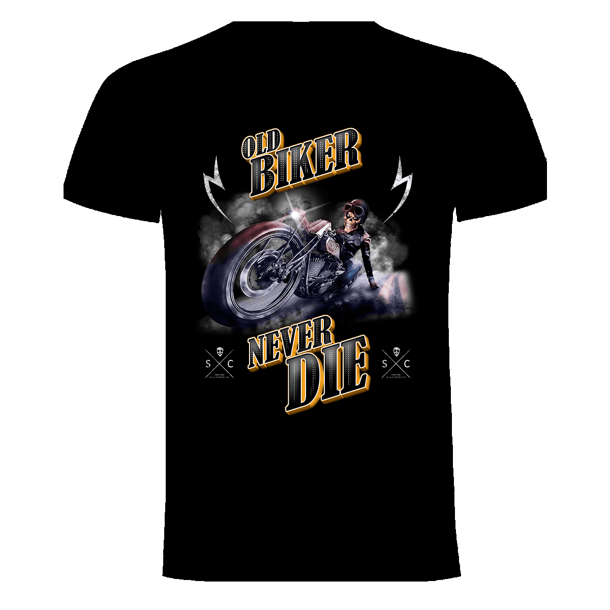 CAMISETA OLD BIKER NEVER DIE