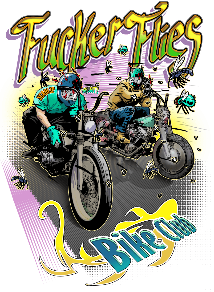 CAMISETA FUCKER FLIES BIKE CLUB